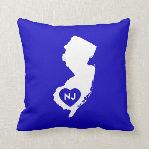 I Liebe-New-Jersey Staatthrow-Kissen Kissen