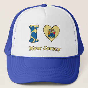I Liebe New Jersey Truckerkappe