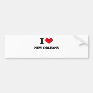 I Liebe New Orleans Autoaufkleber
