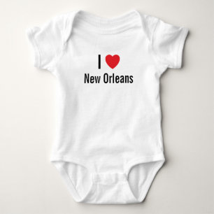 I Liebe New Orleans Baby Jumper Strampler