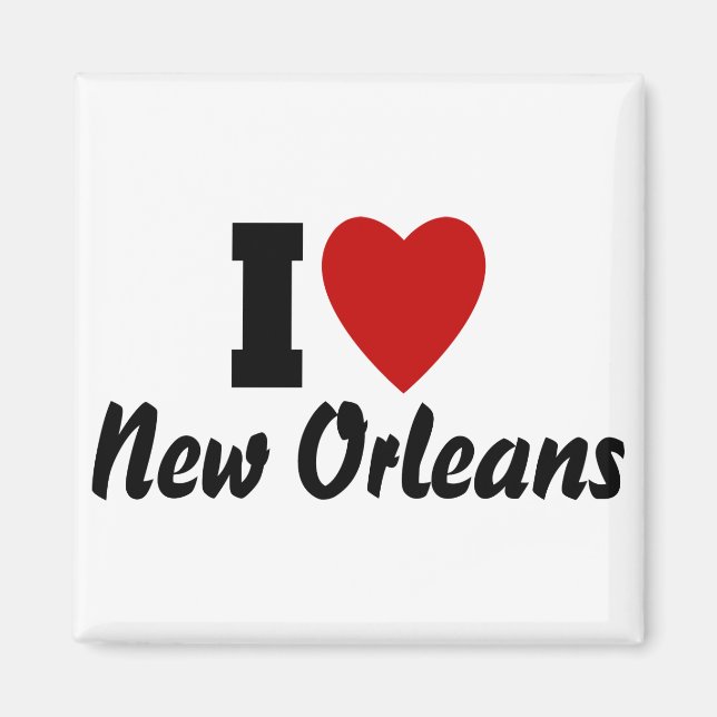 I Liebe New Orleans Magnet (Vorne)
