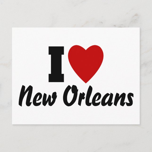 I Liebe New Orleans Postkarte (Vorderseite)