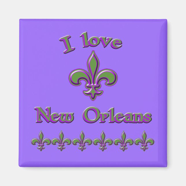 I Liebe New Orleans T Shirts, Tasse, Tasten Magnet (Vorne)