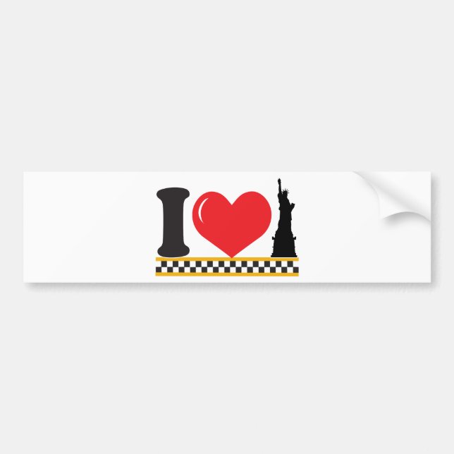 I Liebe New York Autoaufkleber (Vorne)