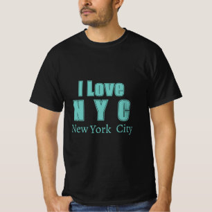 I Liebe New York City Black T-Shirt