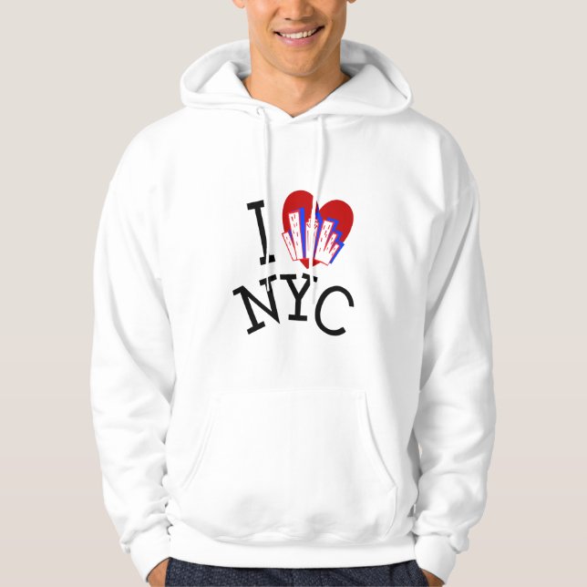 I Liebe New York City Hoodie (Vorderseite)