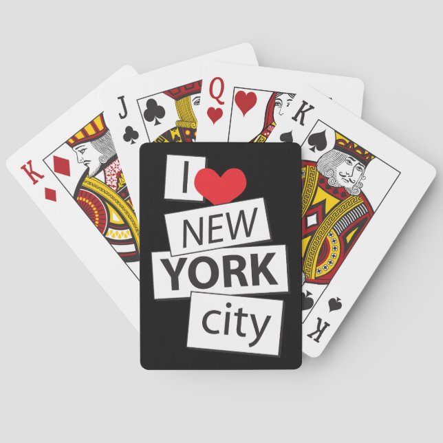 I Liebe New York City Spielkarten (Rückseite)