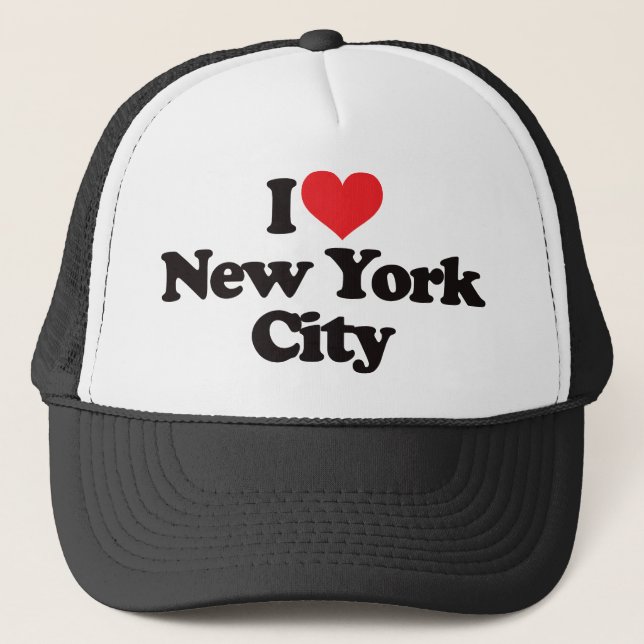 I Liebe New York City Truckerkappe (Vorderseite)