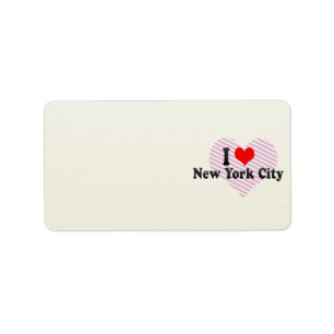 I Liebe New York City, Vereinigte Staaten Adressaufkleber