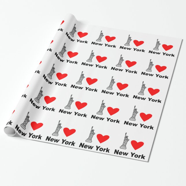 I Liebe New York Geschenkpapier (Ungerollt)