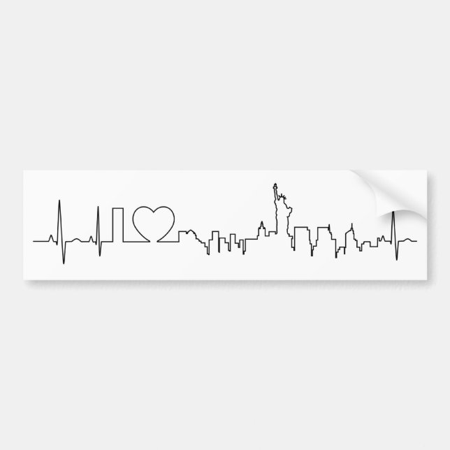 I Liebe New York in einer außerordentlichen Art Autoaufkleber (Vorne)