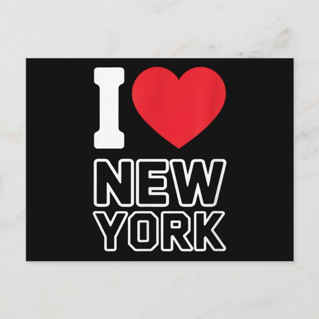 I Liebe New York - New York City Nyc Postkarte (Vorderseite)
