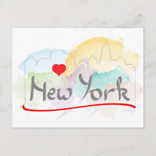 I Liebe New York, New York Postkarte