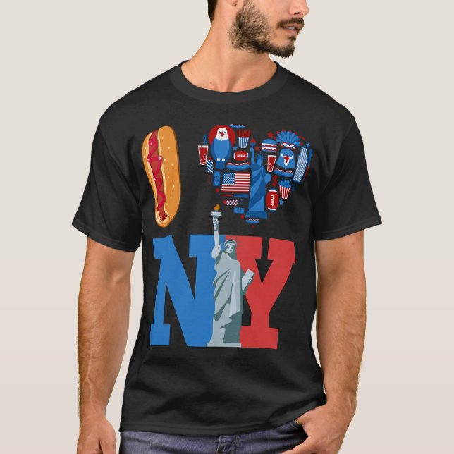 I Liebe New York NY souvenir Geschenkgutscheine Ho T-Shirt (Vorderseite)