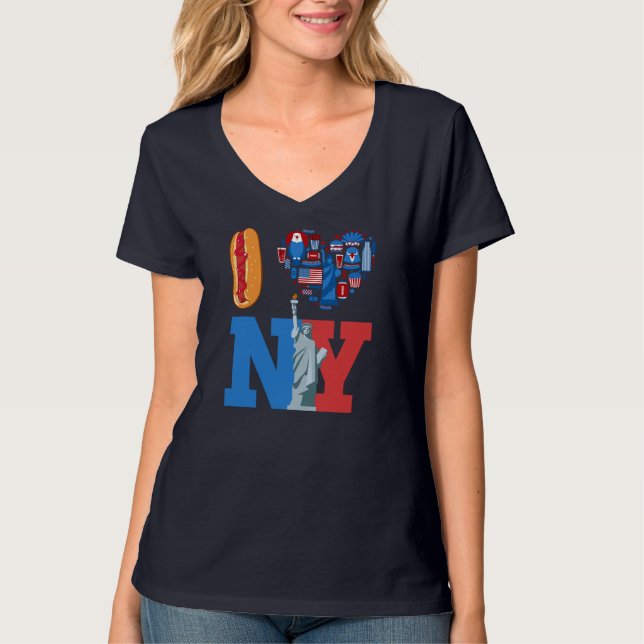 I Liebe New York NY souvenir Geschenkgutscheine Ho T-Shirt (Vorderseite)