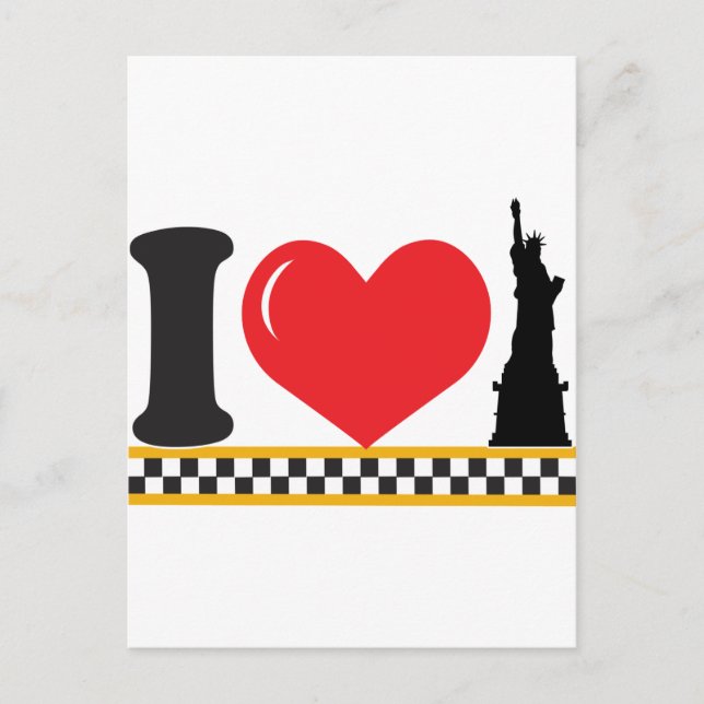 I Liebe New York Postkarte (Vorderseite)