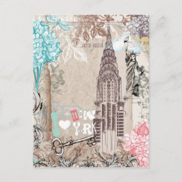 I Liebe New York Vintag Postcard Postkarte