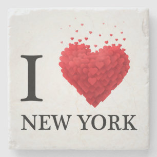 I Liebe-New- Yorkherzen Steinuntersetzer