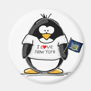 I Liebe-New YorkPenguin Magnet
