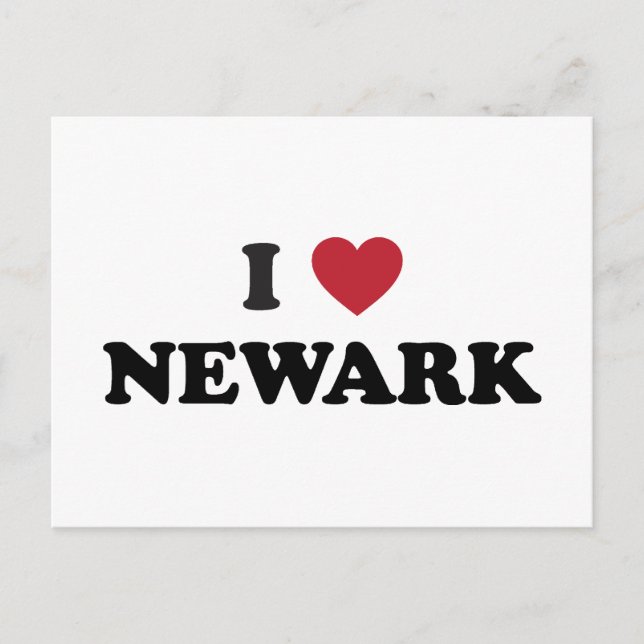 I Liebe Newark New Jersey Postkarte (Vorderseite)