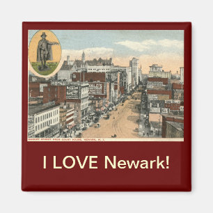 I LIEBE Newark NJ Vintag Magnet