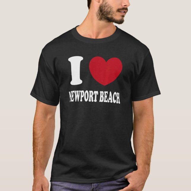 I Liebe Newport Beach T-Shirt (Vorderseite)