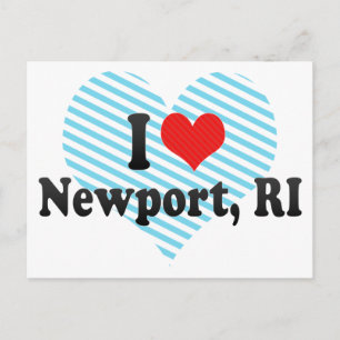 I Liebe Newport, RI Postkarte