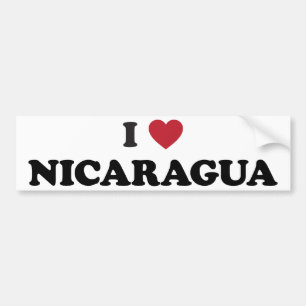 I Liebe Nicaragua Autoaufkleber