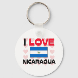 I Liebe Nicaragua Schlüsselanhänger
