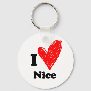 I Liebe Nice Schlüsselanhänger