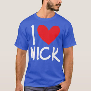I Liebe Nick Name Personalisiert Männer Typ BESTE  T-Shirt