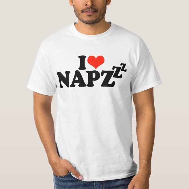 I Liebe Nickerchen - Funny Sprichwort T-Shirt (Vorderseite)