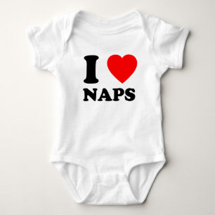 I Liebe Nickerchen Niedlich Herzinfarkt Neugeboren Baby Strampler