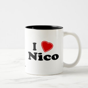 I Liebe Nico Zweifarbige Tasse