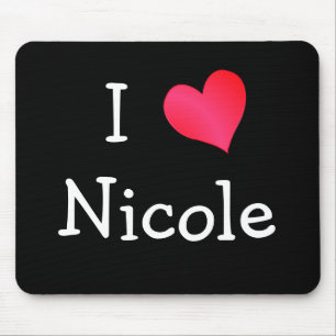 I Liebe Nicole Mousepad