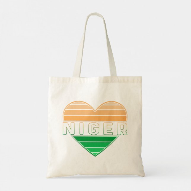 I Liebe Niger, Nigerien Tragetasche (Rückseite)