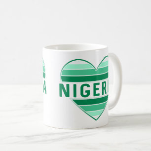 I Liebe Nigeria, nigerianisches Herz Kaffeetasse