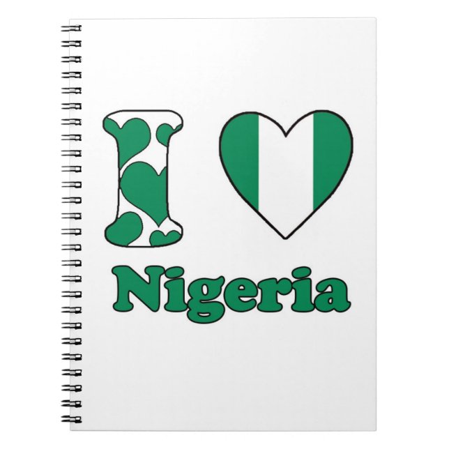 I Liebe Nigeria Notizblock (Vorderseite)