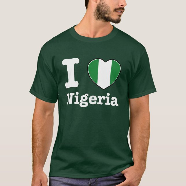 I Liebe Nigeria T-Shirt (Vorderseite)