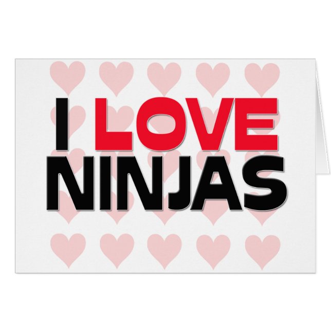 I LIEBE NINJAS (Vorderseite (Horizontal))