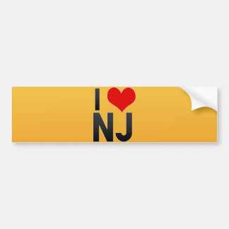 I Liebe NJ Autoaufkleber