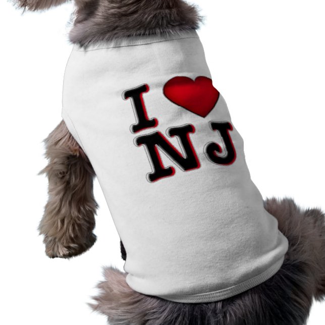 I Liebe NJ Doggie T - Shirt (Schwarz)