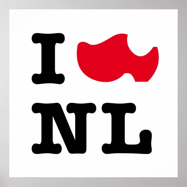 I Liebe NL, I Liebe Holland Poster (Vorne)