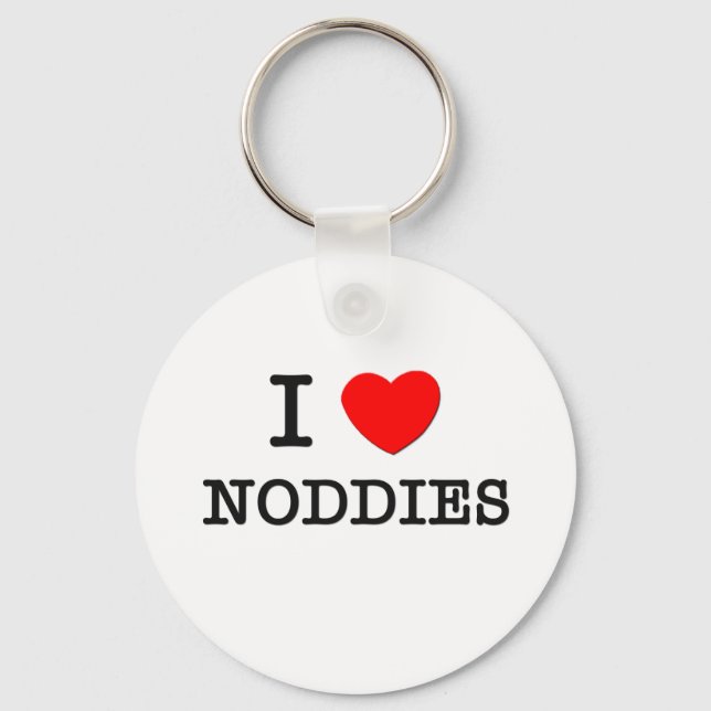 I Liebe Noddies Schlüsselanhänger (Vorderseite)