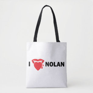 I Liebe Nolan Taschen-Tasche (Licht)