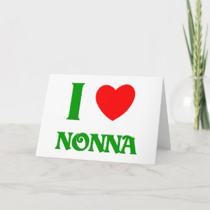 I Liebe Nonna Feiertagskarte