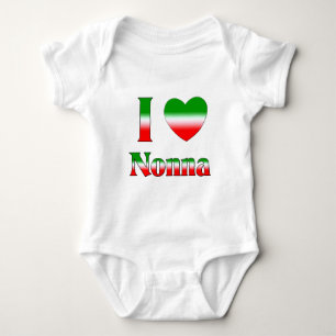 I Liebe Nonna (italienische Großmutter) Baby Strampler
