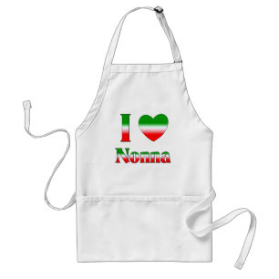 I Liebe Nonna (italienische Großmutter) Schürze