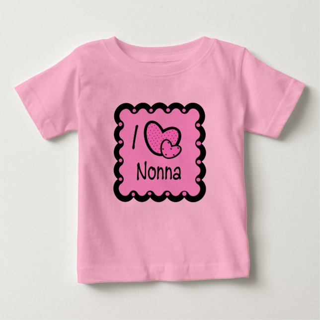 I Liebe Nonna niedlicher T - Shirt (Vorderseite)