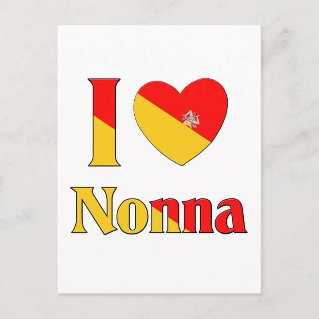 I Liebe Nonna Postkarte (Vorderseite)
